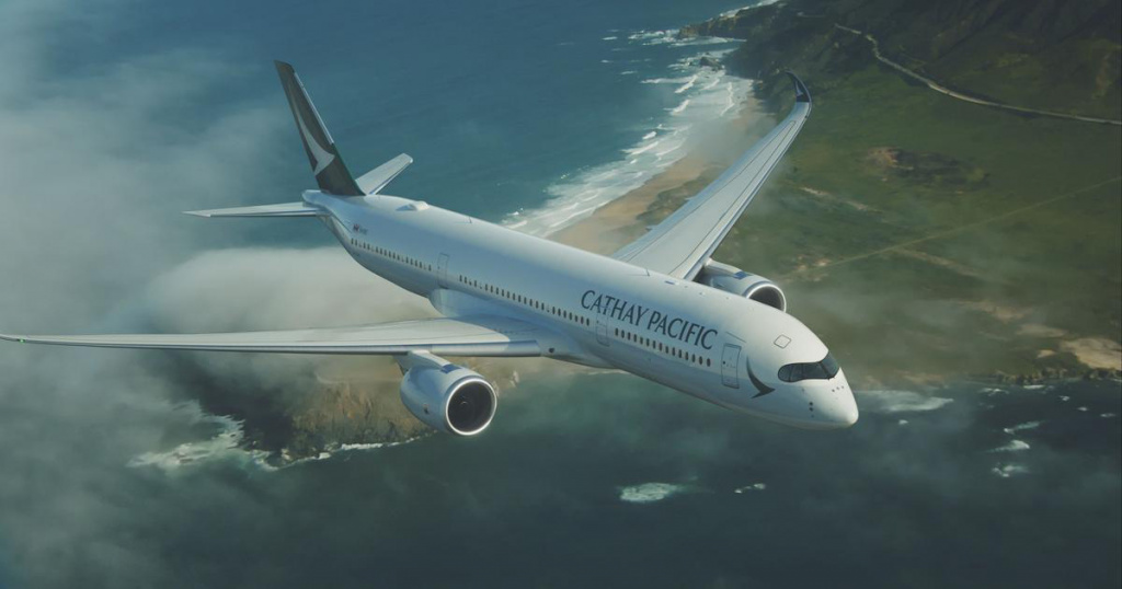 Літак компанії Cathay Pacific